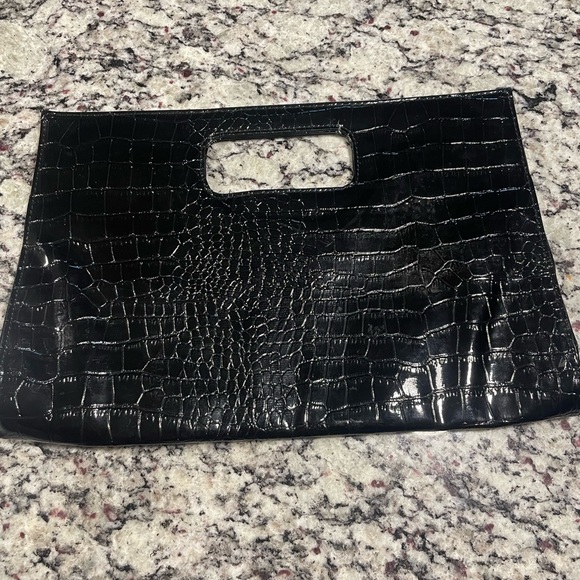 Black clutch bag - Picture 1 of 3